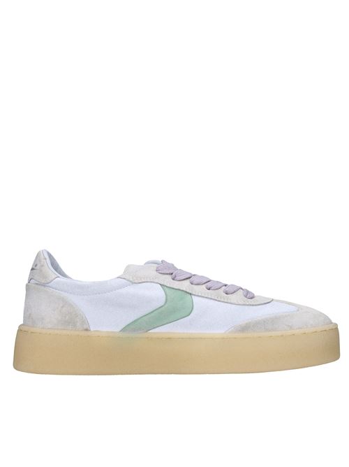 Sneakers in pelle e camoscio VOILE BLANCHE | MIND 02 WGHIACCIO-BIANCO-MENTA
